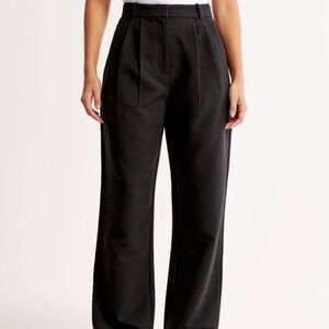 Curve Love A&F Sloane Tailored Wide Leg Pant